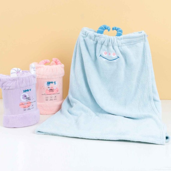 Cotton towels XIMI 6942156241934 LITTLE MONSTER SERIES SHOWER WRAP (241934)