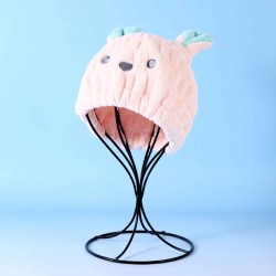 Cotton towels XIMI 6942156241958 ADORABLE HAIR-DRYING CAP FOR KIDS (PINK) (241958)