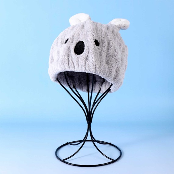 Cotton towels XIMI 6942156241965 ADORABLE HAIR-DRYING CAP FOR KIDS (GRAY) (241965)