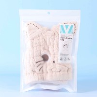 Cotton towels XIMI 6942156241972 CUTE KITTEN HAIR-DRYING CAP FOR KIDS (COFFEE) (241972)