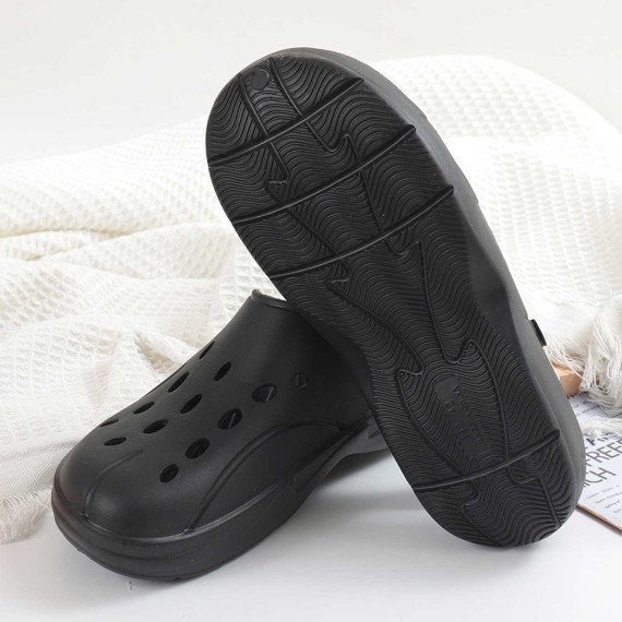 Summer slippers XIMI 6942156276592 HOLLOW NON-SLIP MEN’S SANDALS 44 (BLACK) (276592)