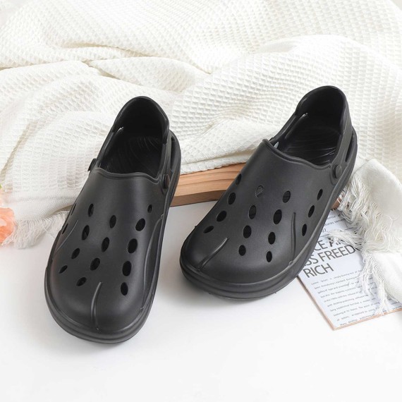 Летние тапочки XIMI 6942156276608 HOLLOW NON-SLIP MEN’S SANDALS 45 (BLACK) (276608)