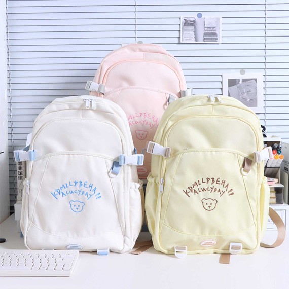 Թիկնապայուսակներ XIMI 6978063947447 JAPANESE INS STYLE ENGLISH EMBROIDERED BACKPACK (947447)