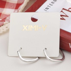 Womens jewelry and accessories XIMI 81004009 MINIMALIST PLAIN HOOP EARRINGS #03 (81004009)