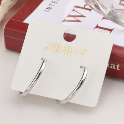 Womens jewelry and accessories XIMI 81004023 MINIMALIST PLAIN HOOP EARRINGS #07 (81004023)