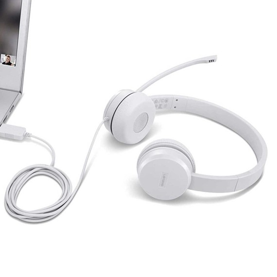 Наушник LENOVO 110 Stereo USB (White) (GXD1E71385)
