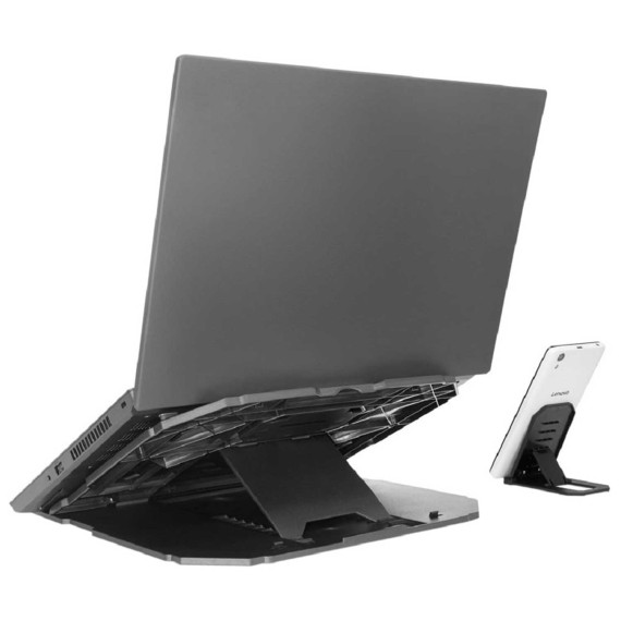 Подставка для ноутбука LENOVO 2-in-1 Laptop Stand (Black) (GXF0X02619)