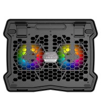 Cooling pad MEETION Gaming RGB 9-14 (Black) (MT-CP2020)