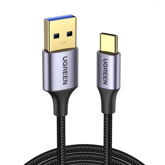 Մալուխ UGREEN USB-A to USB-C Fast Charging 3A Max 2m (Black) (60118)