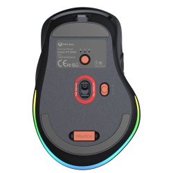 Компьютерные мыши MEETION Tri-Mode Wrls+BT Ergonomic Gaming (Black Orange) (GW32)