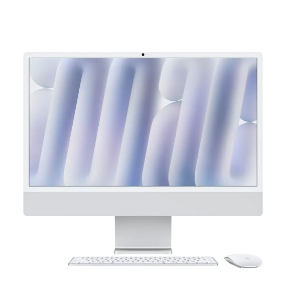 Моноблоки APPLE iMac 24 Retina 4.5K (Apple M4) 16GB 512GB (Silver) (A3137) (MWUV3RU/A)