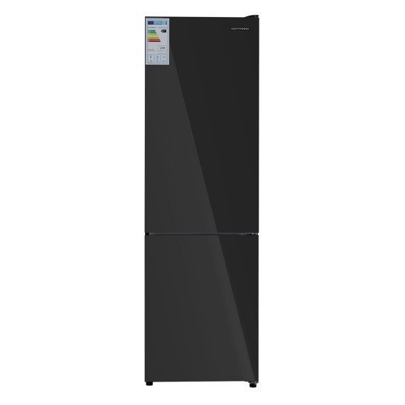 Холодильник HOFFMANN HR252NFDF-BLACK-GLASS 