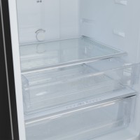 Refrigerator HOFFMANN HR252NFDF-BLACK-GLASS 