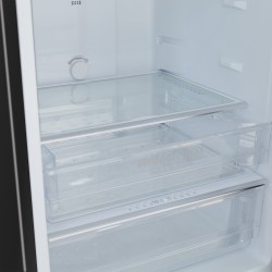 Refrigerator HOFFMANN HR252NFDF-BLACK-GLASS 