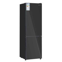 Refrigerator HOFFMANN HR252NFDF-BLACK-GLASS 