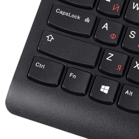 Клавиатура LENOVO 300 USB Keyboard RU Layout (Black) (GX30M39684)