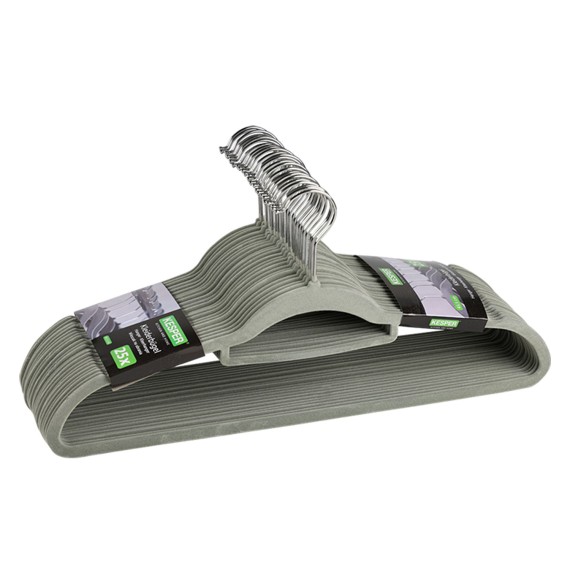 Вешалкa KESPER 16644 ANTI-SLIP COATING SET 25PC GREY 