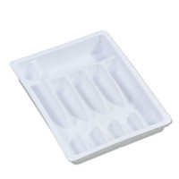 Ящик для столовых приборов KESPER 30086 PLASTIC WHITE 29-50x38CM 