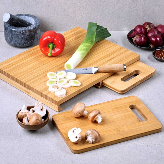 Разделочная доска KESPER 58360 BAMBOO SET 3PCS 