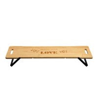 Tray KESPER 58386 BAMBOO SERVING WITH STAND 
