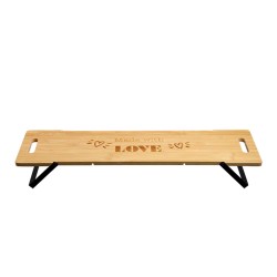 Tray KESPER 58386 BAMBOO SERVING WITH STAND 