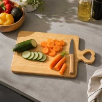 Chopping board KESPER 58496 BAMBOO WITH HEARD SHAPED HANDLE 46CM 