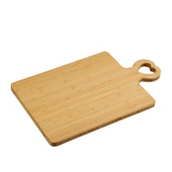 Chopping board KESPER 58496 BAMBOO WITH HEARD SHAPED HANDLE 46CM 