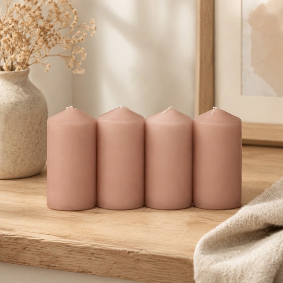 Candle KOOPMAN CANDLES SET OF 4 IN CARAMEL (TL3100360)