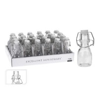 Jar KOOPMAN CD1001700 GLASS BOTTLE WITH SWING LID (016628)