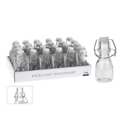 Jar KOOPMAN CD1001700 GLASS BOTTLE WITH SWING LID (016628)
