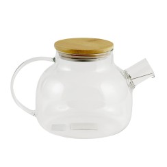 Թեյնիկներ/թեյի թրմիչներ RONG LIN WAH GW239A TEA POT BOROSILICATE W/BAMBOO COVER 1000ML 