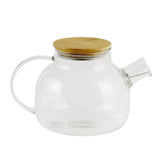 Թեյնիկներ/թեյի թրմիչներ RONG LIN WAH GW239A TEA POT BOROSILICATE W/BAMBOO COVER 1000ML 