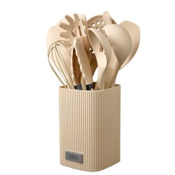 Kitchen tools set LARA LR07-80 COOKING TOOLS SET 12PC BEIGE 