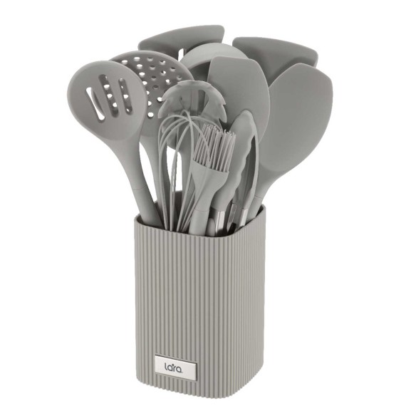 Խոհանոցային հավաքածու LARA LR07-82 COOKING TOOLS SET 12PC GREY 
