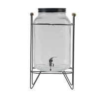Pitcher RONG LIN WAH ZJ1006-TJ GLASS DISPENSER W/METAL STAND 8L 