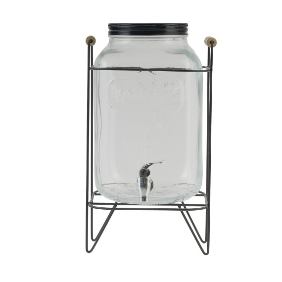 Кувшин RONG LIN WAH ZJ1006-TJ GLASS DISPENSER W/METAL STAND 8L 