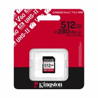 Карты памяти KINGSTON Canvas React Plus V60 SD 512GB (SDR2V6/512)