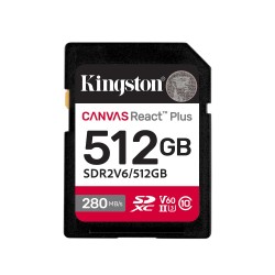 Memory card KINGSTON Canvas React Plus V60 SD 512GB (SDR2V6/512)