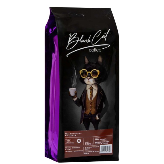 Кофейные зерна BLACK CAT ETIOPIA 100% ARABICA (1000g)