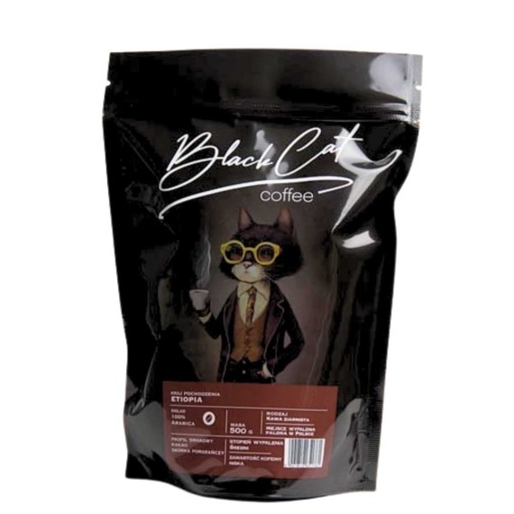 Кофейные зерна BLACK CAT ETIOPIA 100% ARABICA (500g)