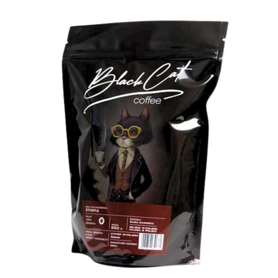 Кофейные зерна BLACK CAT ETIOPIA 100% ARABICA (500g)