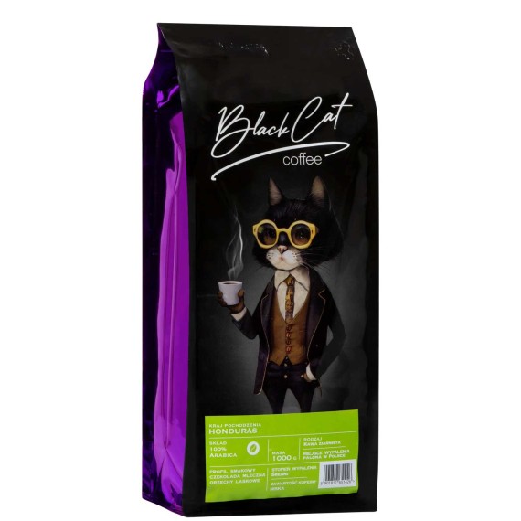 Кофейные зерна BLACK CAT HONDURAS 100% ARABICA (1000g)