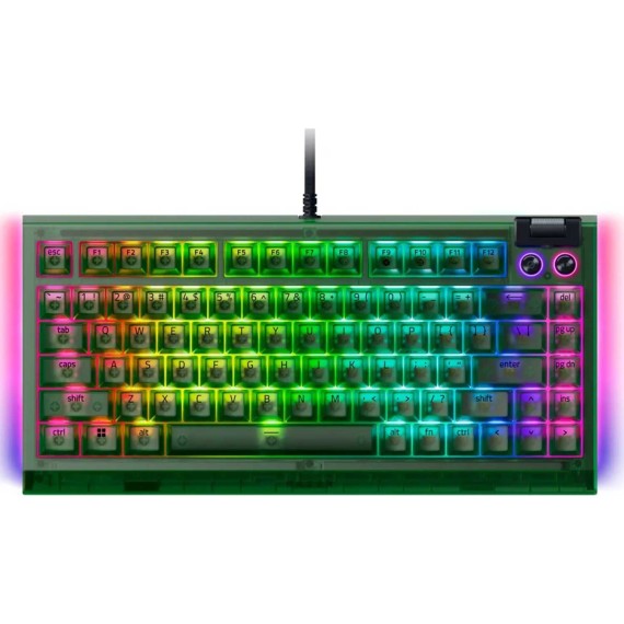 Keyboard RAZER BlackWidow V4 75% US Layout (Phantom Green Edition) (RZ03-05003300-R3M1)