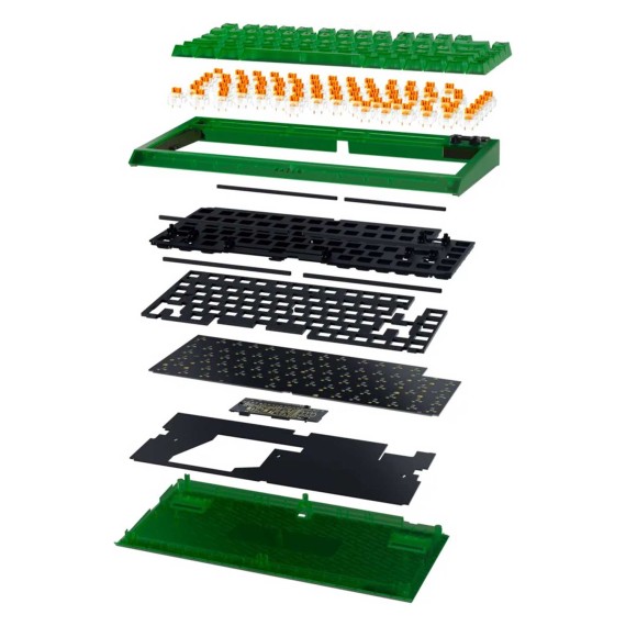 Keyboard RAZER BlackWidow V4 75% US Layout (Phantom Green Edition) (RZ03-05003300-R3M1)