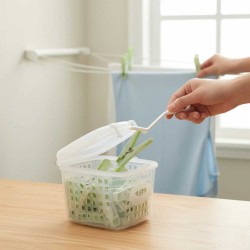 Clothes dryers and clips LIMON 111035 CLOTHES PEGS W/BASKET(507919) 