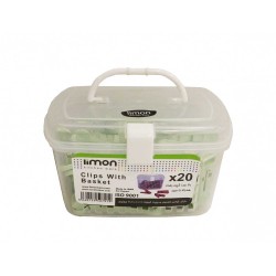 Clothes dryers and clips LIMON 111035 CLOTHES PEGS W/BASKET(507919) 