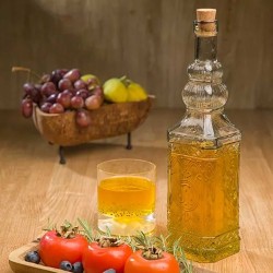 Pitcher LIMON 189000 GLASS BOTTLE W/CORK LID(904543) 