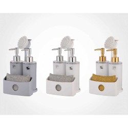 Диспенсер для жидкого мыла LIMON 193635 DUAL DISPENSER SET 3PCS(904987) 