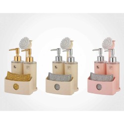 Диспенсер для жидкого мыла LIMON 193635 DUAL DISPENSER SET 3PCS(904987) 
