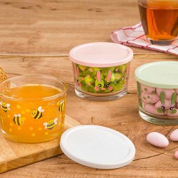 Пищевые контайнеры LIMON 199935 GLASS W/LID 190ML SET 3PC(905632) 